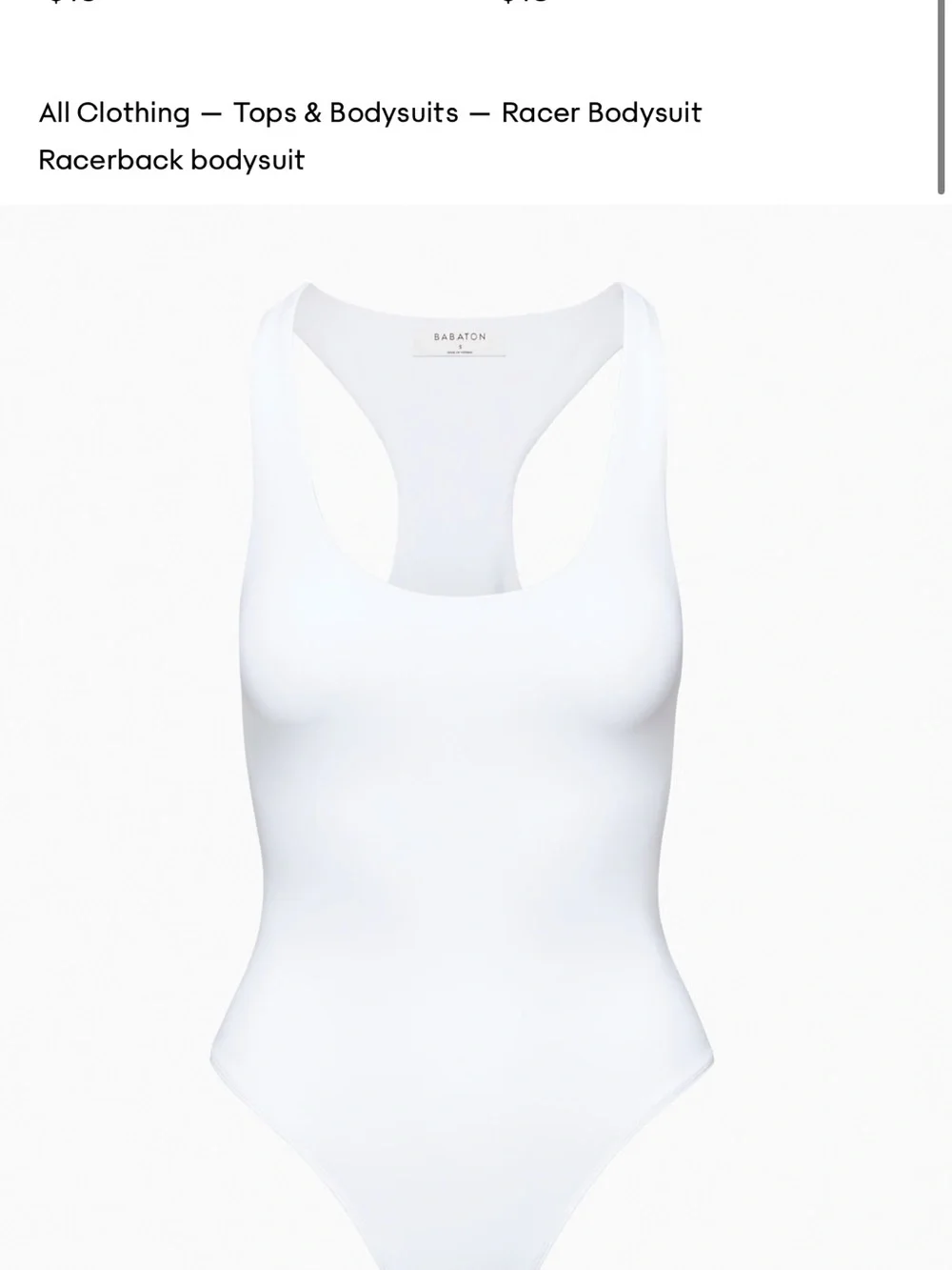 Aritzia Racerback Scoop Neck Bodysuit - Black - Picture 8 of 8